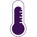 Purple Temperature Icon